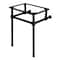 Kingston Brass Templeton 24" x 20-3/8" x 33-3/16" Brass Console Sink Legs, Black VBH282033MB - alternate 1